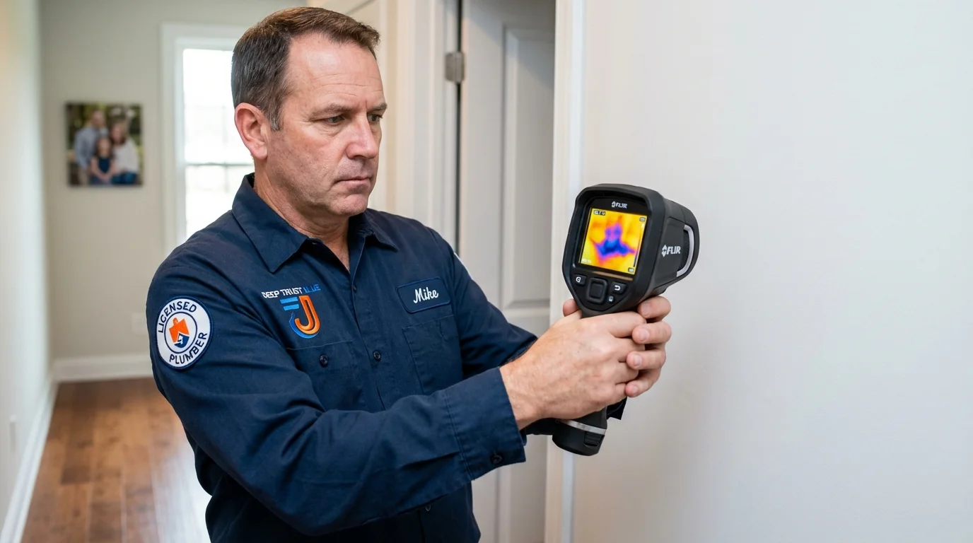 Thermal imaging leak detection by Johns Plumbing LLC in Wanchese